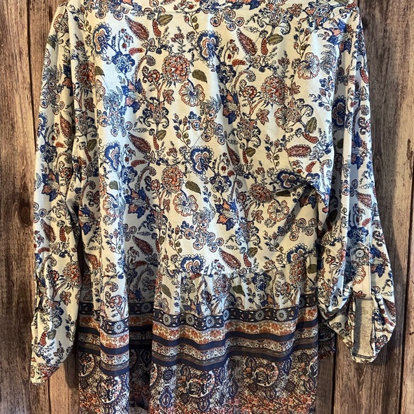 Croft and Barrow Size 1X Floral Blouse - Picture 5 of 5